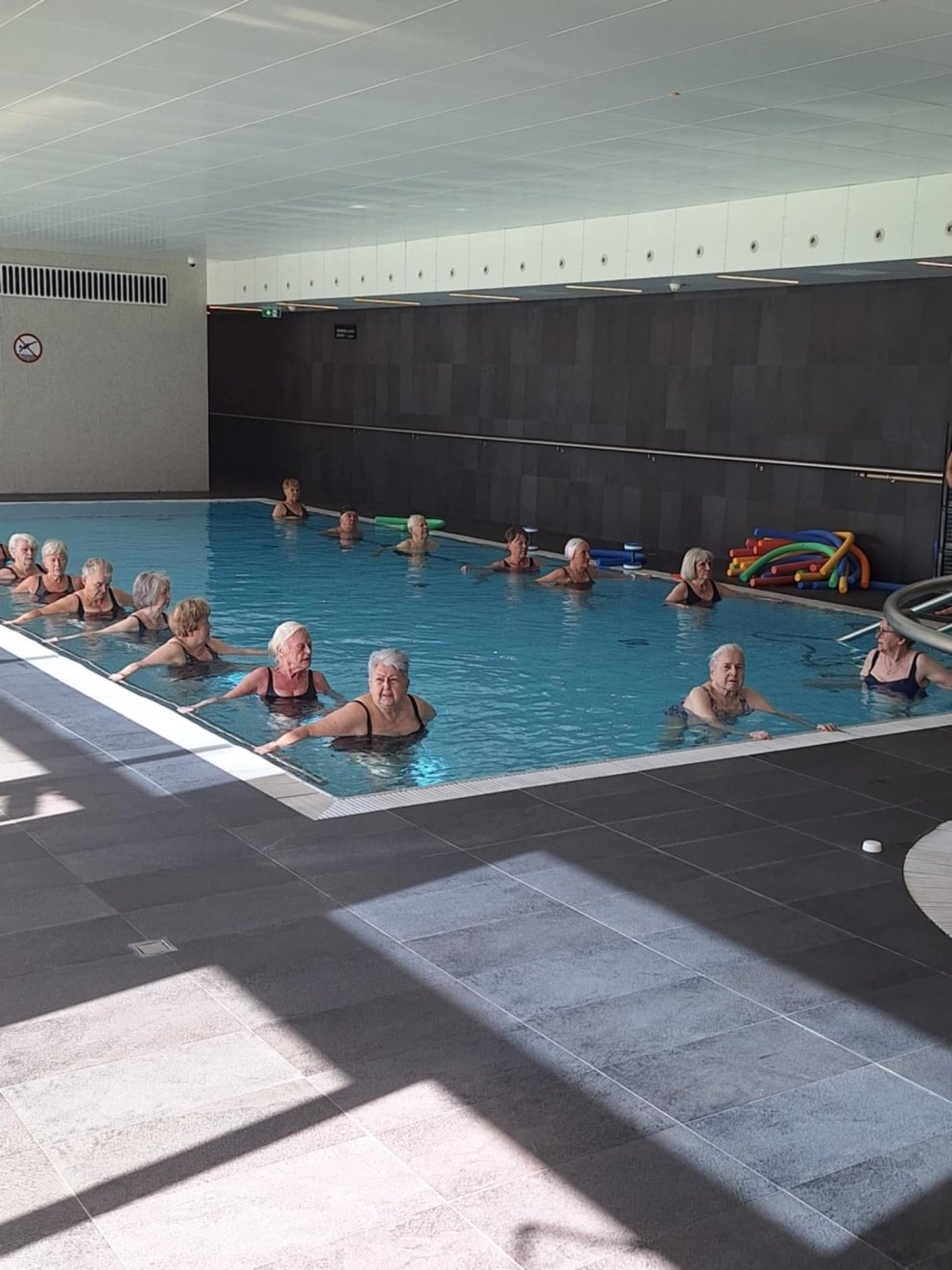 Vel mætt í sundleikfimi