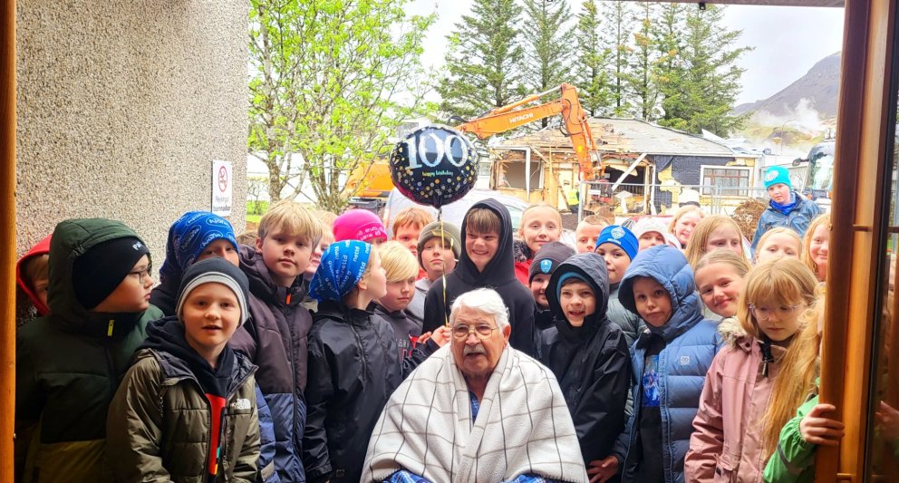 Fagnaði aldarafmæli