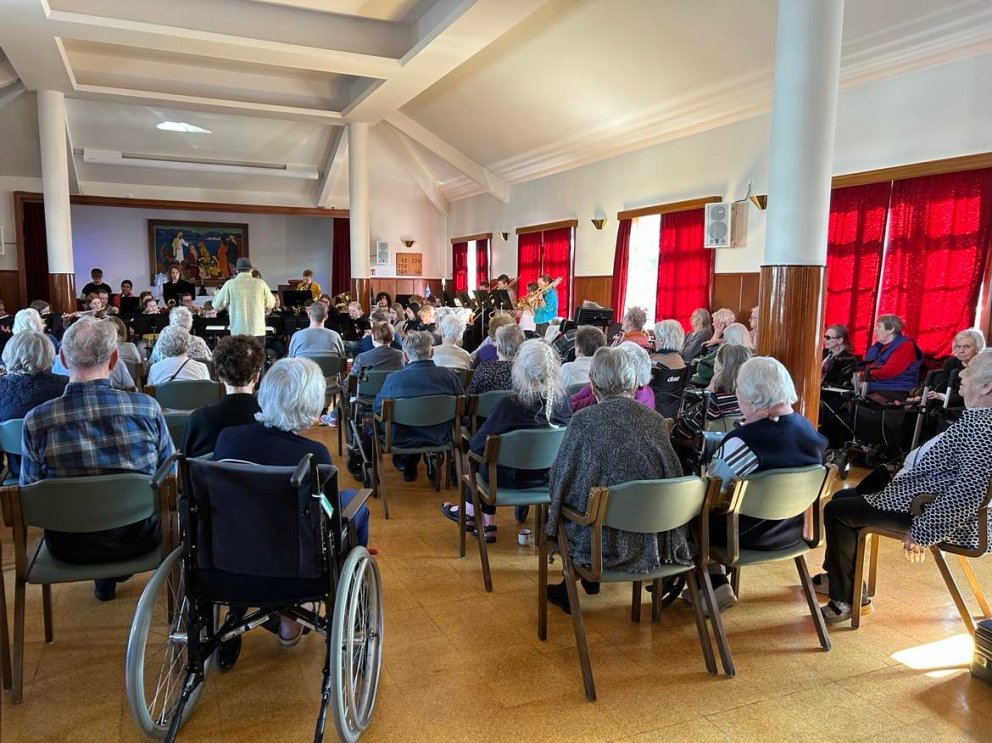 Skólahljómsveitin tók lög úr öllum áttum