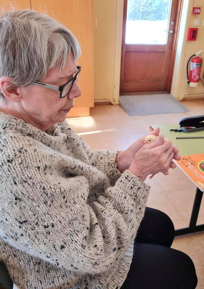 Páskaungar og lituð egg með naglalakki