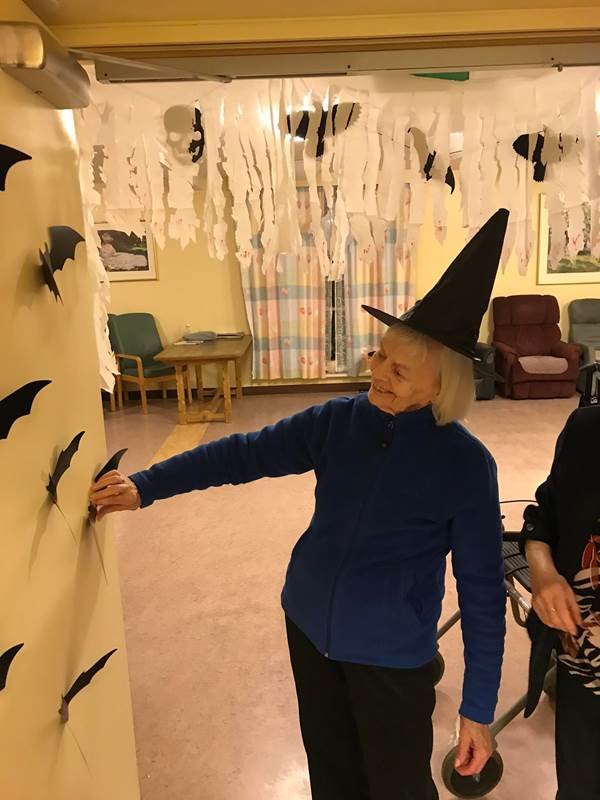 Skreytt fyrir hrekkjavöku