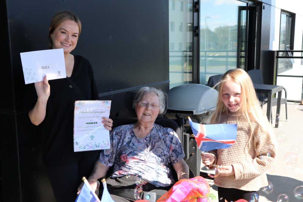 Miðbær hlaut gullverðlaun fyrir sínar svalir