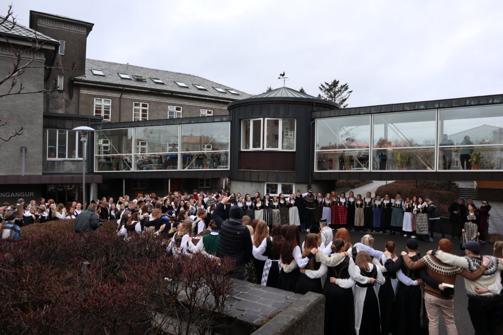 Frábært að fá ungmennin í heimsókn