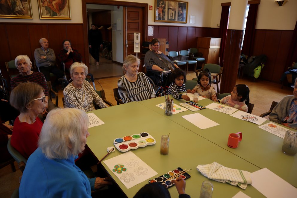 Leikskólabörn á Grund