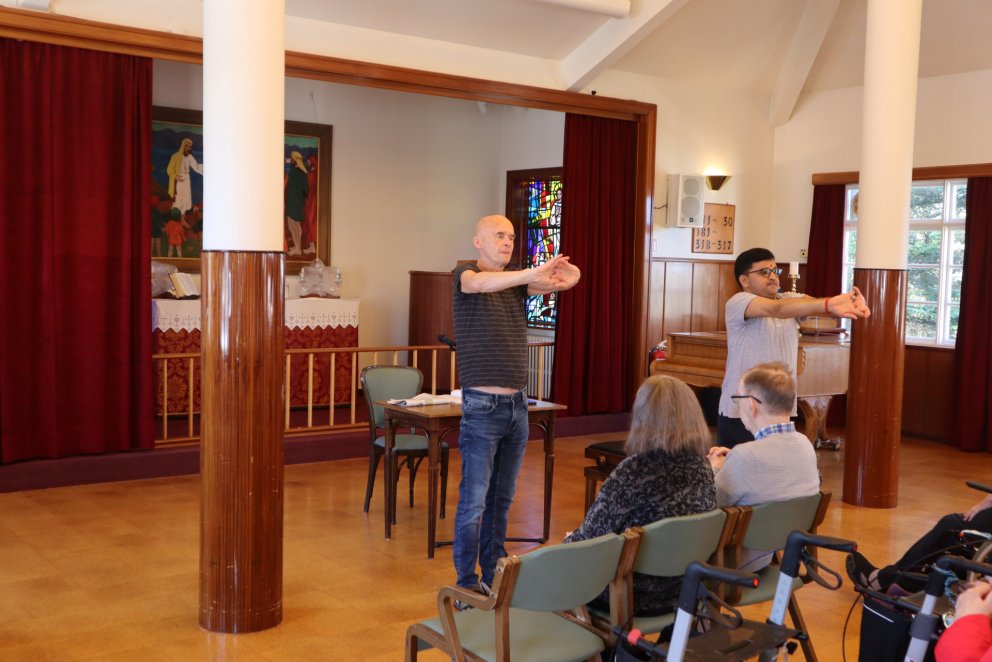 Gestir í morgunstund Grundar