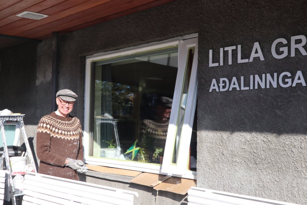 Dyttað að á Grund