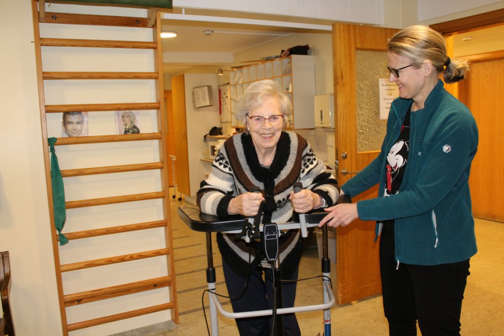 Líflegt í sjúkraþjálfun Grundar