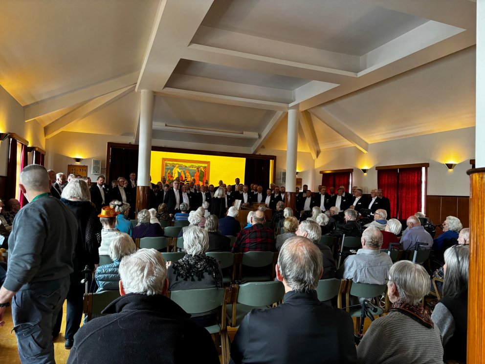 Fóstbræður sungu fyrir heimilisfólk Grundar