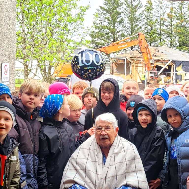 Fagnaði aldarafmæli