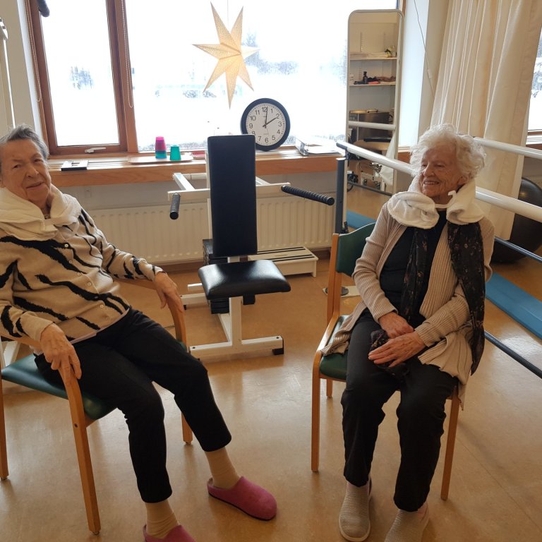 Líflegt í sjúkraþjálfuninni í Ási