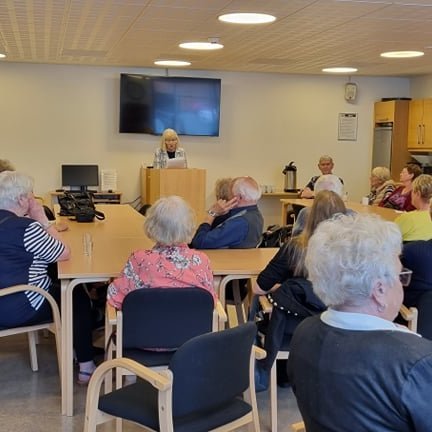 Guðrún Gísladóttir í heimsókn