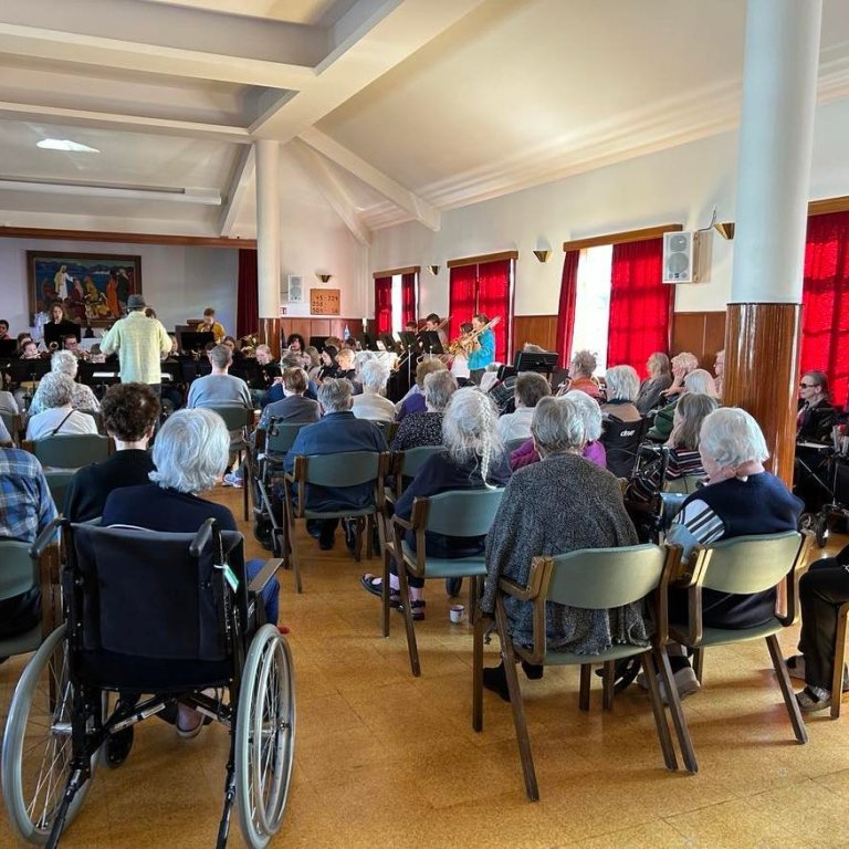 Skólahljómsveitin tók lög úr öllum áttum