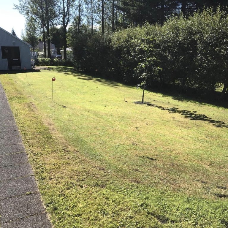 Völlurinn nýsleginn