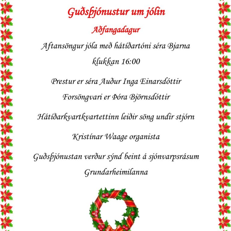 Hátíðaguðsþjónusta aðfangadag