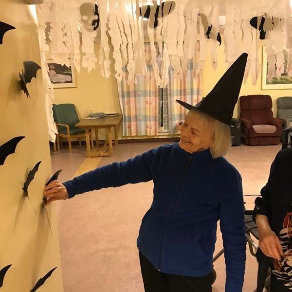 Skreytt fyrir hrekkjavöku