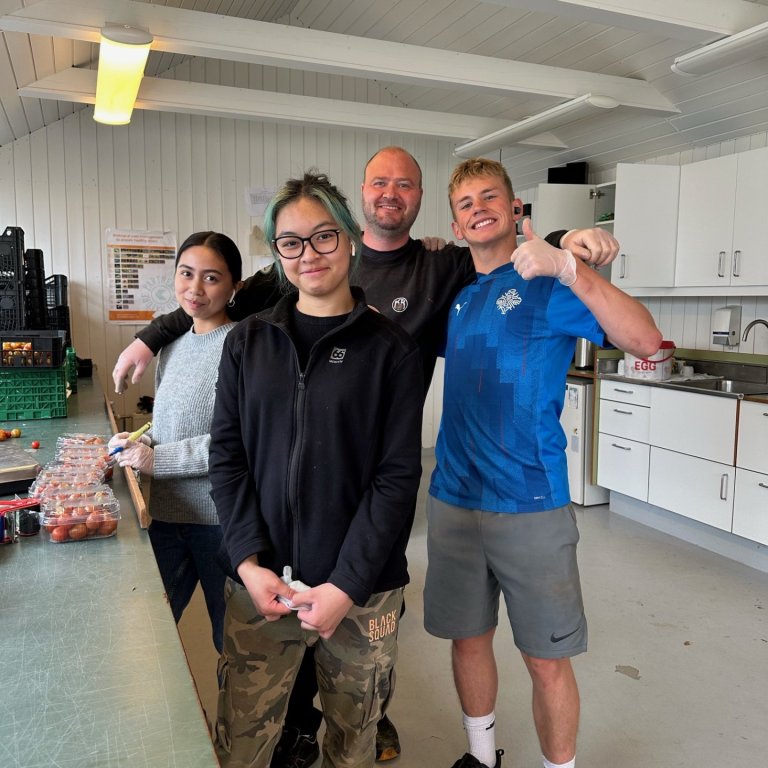 Fjögur fræknu og grænmetið í Ási