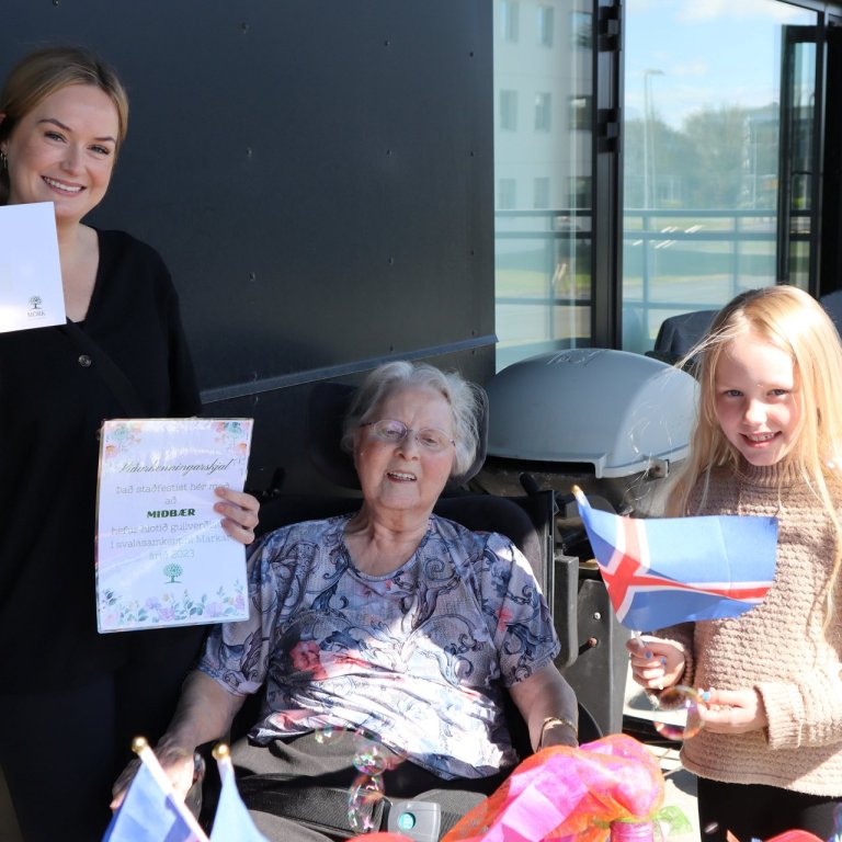 Miðbær hlaut gullverðlaun fyrir sínar svalir