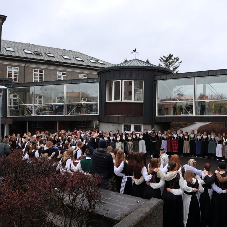 Frábært að fá ungmennin í heimsókn