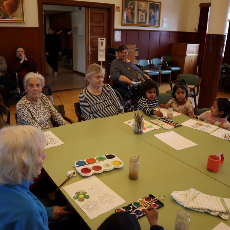 Leikskólabörn á Grund