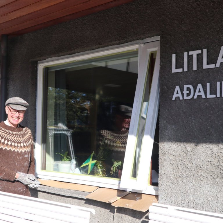 Dyttað að á Grund