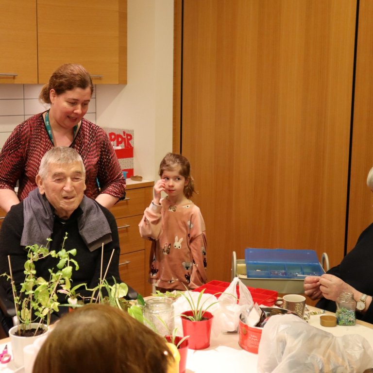 Notalegt í vinnustofu Markar