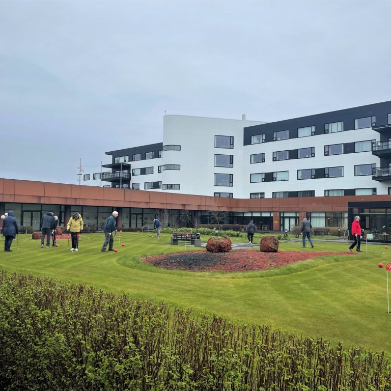 Púttvöllurinn opinn